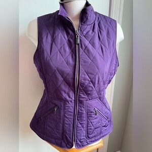 Talbots petite quilted ladies vest size medium petite